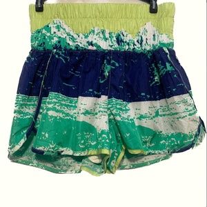 Free People FP Movement The Way Home Printed Shorts Size Large NWOT